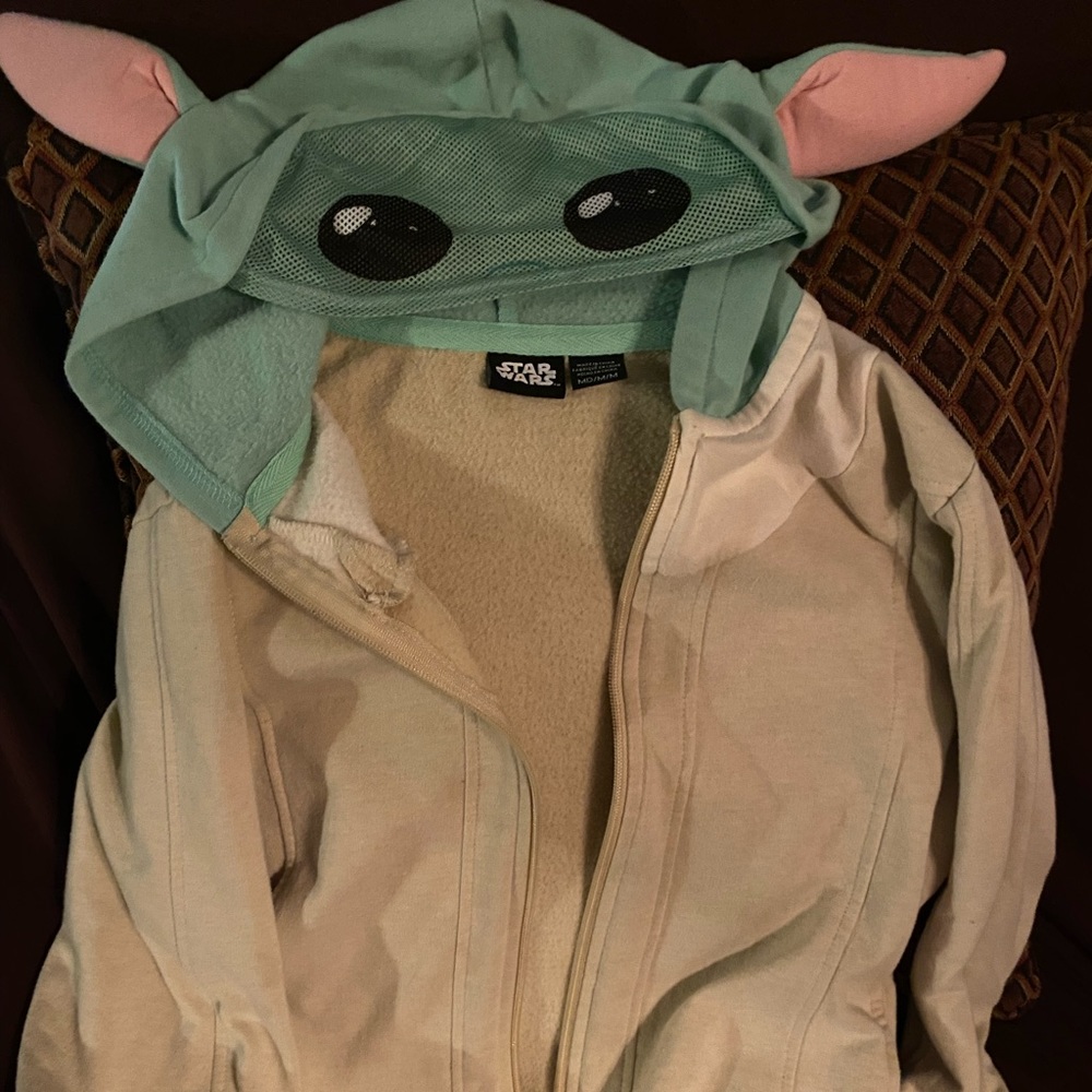 Star wars baby yoda zip up jacket